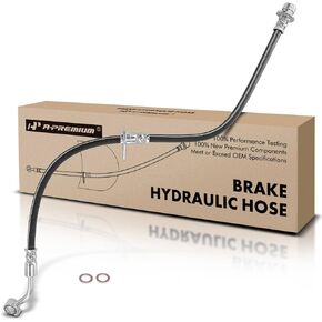 A-Premium Rear Driver Brake Hydraulic Hose Compatible with Select Honda Models - Accord 2018 2019 2020 - Replace# 01468TVAA00