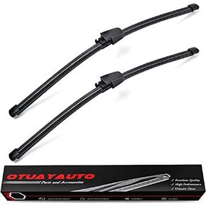 OTUAYAUTO Rear Windshield Wiper Blades - 2 Pieces of 13" Car Back Window Wiper - Replacement for VW Jetta, Replacement for Tiguan, Rabbit, GTI, Touareg