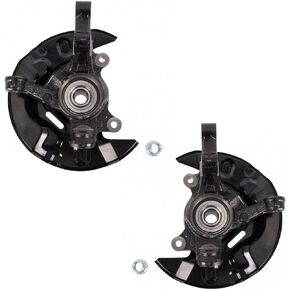 TRQ Front Wheel Bearing & Hub Assembly w/Knuckle Pair for Toyota Matrix AWD