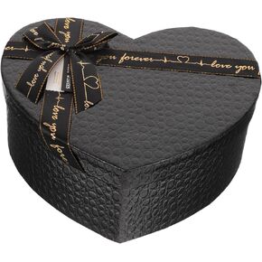 علب حلوى EXCEART Box لتقديم الهدايا وتزيين صندوق الهدايا التذكارية حاوية حاوية الهدايا الإبداعية الورقية على شكل قلب مع غطاء صناديق الهدايا المزخرفة صندوق القلب وصناديق القلب للزهور