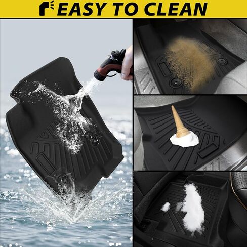 سجادات أرضية تناسب Chevy Colorado/GMC Canyon 2023 2024، بطانات أرضية لجميع الأحوال الجوية 2 سجادات أرضية متوافقة مع ملحقات Chevy Colorado/GMC Canyon 2023 2024 in Kuwait