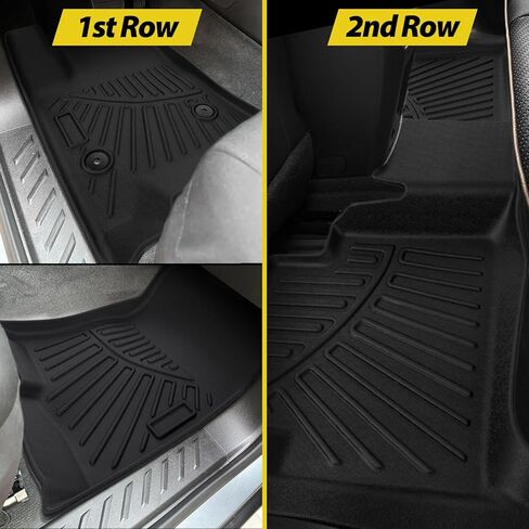 سجادات أرضية تناسب Chevy Colorado/GMC Canyon 2023 2024، بطانات أرضية لجميع الأحوال الجوية 2 سجادات أرضية متوافقة مع ملحقات Chevy Colorado/GMC Canyon 2023 2024 in Kuwait