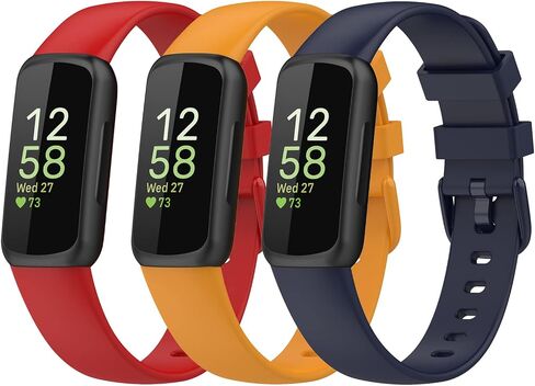 3 PACK Replacement Bands Compatible for Fitbit Inspire 3 Bands Silicone Straps Replacement Wristbands Bracelet Band for Fitbit Inspire 3 for Women Men in Saudi Arabia