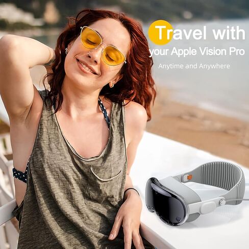 غطاء حماية مطور متوافق مع نظارات Apple Vision Pro VR، حافظة حماية شاملة من مادة TPU HD، غطاء متين رفيع للغاية لواقي شاشة Apple Vision Pro (شفاف) in Saudi Arabia
