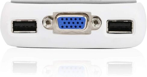 IOGEAR 2-Port USB VGA Miniview Micro Cabled KVM Switch - 2048 x 1536 - Hot Keys Switch - w/Audio - Plug n Play - PC, MAC, SUN - GCS632U in Kuwait