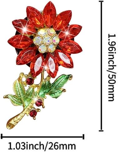 2PCS Car Air Vent Clips, Crystal Flower Air Freshener Clips Aromatherapy Charming Flower Car Decorations for Car in Saudi Arabia