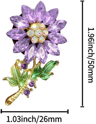 2PCS Car Air Vent Clips, Crystal Flower Air Freshener Clips Aromatherapy Charming Flower Car Decorations for Car in Saudi Arabia