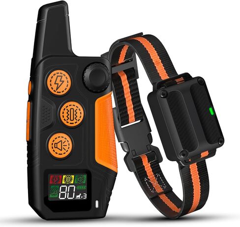 Dog Shock Collar 3300FT 4 Channels Dog Training Collar with Remote for 8-120lbs Small Medium Large Dogs,Waterproof Rechargeable E-Collar with Beep,Vibration,Shock,Safe Lock for All Breeds in Saudi Arabia