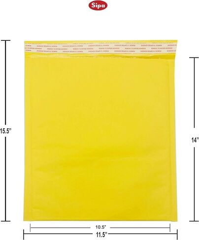SIPA Kraft Bubble Mailer Self Seal Bubble Shipping Envelopes (6.5"x10.5" /50 Pack) in Saudi Arabia