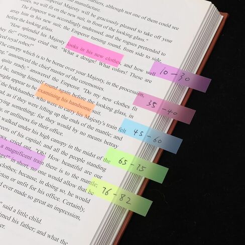 1120pcs Arrow Sticky Note Tabs Index Tabs Page Markers, Transparent Arrow Flags Tabs for Page Marking, Small Sticky Fluorescent Index Tabs Notes Flags Stickers for Notebooks, Fluorescent Color in Saudi Arabia