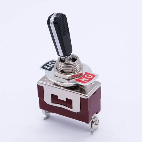 mxuteuk 2pcs DC12V 30A Carling Toggle Switch Rocker SPST ON/Off Switch Heavy Duty 2 Pin 2 Way 2 Position for Auto Car Marine Boat Ten(A)-2210BK-A101 in Saudi Arabia