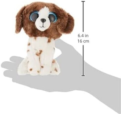 TY 2007517 Muddles Brown & White Dog Beanie Boo المحشوة، متعددة الألوان in Saudi Arabia