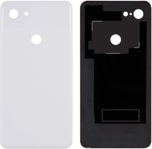 غطاء زجاجي خلفي للبطارية البديلة متوافق مع هاتف HTC Google Pixel 3 XL 3XL، غطاء باب البطارية الخلفي لجميع الموديلات (أبيض) in Saudi Arabia