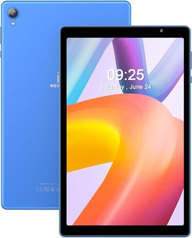 تابلت أندرويد 10 بوصة، كمبيوتر لوحي أندرويد 12 مع 4 جيجابايت (2+2 جيجابايت توسيع) ذاكرة الوصول العشوائي 32 جيجابايت، معالج 1.6 جيجا هرتز، بطارية 6000 مللي أمبير، 1280 * 800 IPS، مكبر صوت مزدوج، كاميرات مزدوجة، النوع C (أزرق) in Kuwait