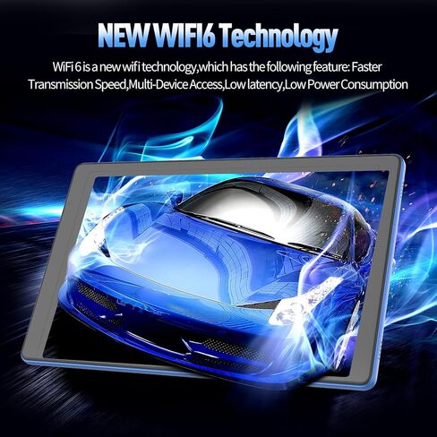تابلت أندرويد 10 بوصة، كمبيوتر لوحي أندرويد 12 مع 4 جيجابايت (2+2 جيجابايت توسيع) ذاكرة الوصول العشوائي 32 جيجابايت، معالج 1.6 جيجا هرتز، بطارية 6000 مللي أمبير، 1280 * 800 IPS، مكبر صوت مزدوج، كاميرات مزدوجة، النوع C (أزرق) in Kuwait