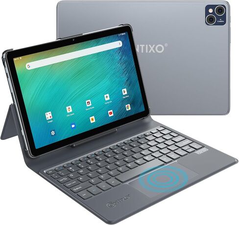 تابلت Contixo A1 HD 10.1 بوصة مع لوحة مفاتيح 128 جيجابايت، ذاكرة الوصول العشوائي 6 جيجابايت، وحدة المعالجة المركزية ثماني النواة 2.0 جيجا هرتز Android 12، أجهزة لوحية للأطفال، كاميرا مزدوجة، بلوتوث، واي فاي + 80 كتاب إلكتروني من Disney كمبيوتر لوحي معتمد  in Kuwait