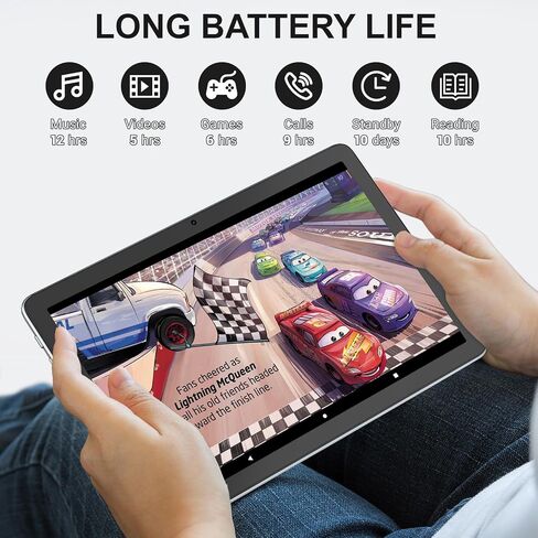 تابلت Contixo A1 HD 10.1 بوصة مع لوحة مفاتيح 128 جيجابايت، ذاكرة الوصول العشوائي 6 جيجابايت، وحدة المعالجة المركزية ثماني النواة 2.0 جيجا هرتز Android 12، أجهزة لوحية للأطفال، كاميرا مزدوجة، بلوتوث، واي فاي + 80 كتاب إلكتروني من Disney كمبيوتر لوحي معتمد  in Kuwait