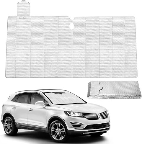 Best car Front Windshield Sun Shade, Window Shade Cloth Screen, Car Sun Protection Sun Shield, Shield Sun Protection for Cars, Must-Have Interior Accessories for Summer. 51 in * 27.6 in in Saudi Arabia