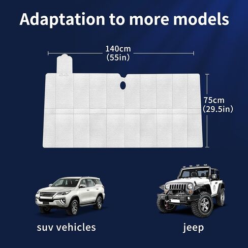 Best car Front Windshield Sun Shade, Window Shade Cloth Screen, Car Sun Protection Sun Shield, Shield Sun Protection for Cars, Must-Have Interior Accessories for Summer. 51 in * 27.6 in in Saudi Arabia
