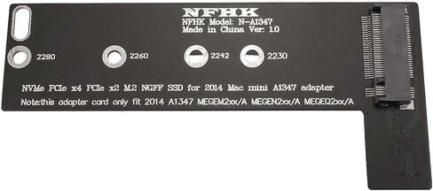 M.2 NGFF M-Key NVME SSD Convertor Card Compatible with Late 2014 Mac Mini A1347 MEGEQ2 MEGEM2 MEGEN2 in Saudi Arabia