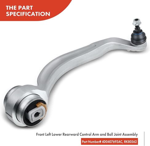 A-Premium Set of 12, Front Upper Forward Rearward & Lower Rearward Control Arm, Sway Bar Link, Inner Outer Tie Rod End, Compatible with Volkswagen Passat 99-05, Audi A4 (Quattro) 99-01, A6 99-03 in Saudi Arabia