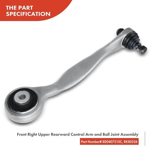 A-Premium Set of 12, Front Upper Forward Rearward & Lower Rearward Control Arm, Sway Bar Link, Inner Outer Tie Rod End, Compatible with Volkswagen Passat 99-05, Audi A4 (Quattro) 99-01, A6 99-03 in Saudi Arabia