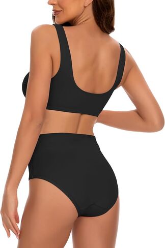 Beautikini Period Swimwear Two Piece Menstrual Leakproof Sporty Bikini Sets Bathing Suit Period Swimsuit for Teen Girls in Saudi Arabia