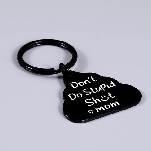 Funny Fathers Day Gift for Son Funny Gifts for Boys Girls New Driver Son Daughter Gifts from Mom Dad Gifts for Son Daughter Birthday Gifts for Women Men Don't Do Stupid Keychain for Son in Saudi Arabia