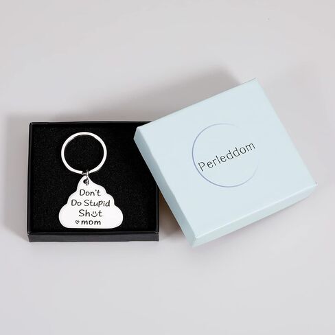 Funny Fathers Day Gift for Son Funny Gifts for Boys Girls New Driver Son Daughter Gifts from Mom Dad Gifts for Son Daughter Birthday Gifts for Women Men Don't Do Stupid Keychain for Son in Saudi Arabia