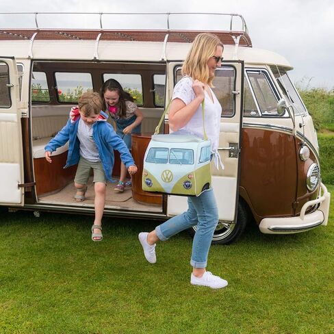 Volkswagen Large Soft Sided Cooler Bag - Collapsible Insulated Picnic Lunch Bag with Adjustable Strap (30 Liter) - VW Bus Accessories in Saudi Arabia