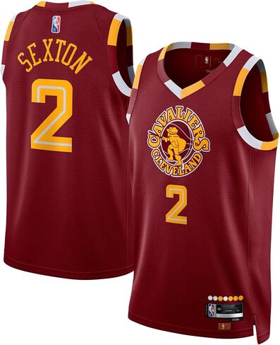 Collin Sexton Cleveland Cavaliers Burgundy #2 Youth 8-20 75th Anniversary Alternate Edition Swingman Player Jersey in Saudi Arabia
