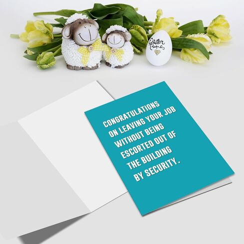 Funny Retirement Card for Him Her, Humorous Going Away Card for Boss Coworker, Good Luck Card for Women Men, Congratulations On Leaving Your Job Card in Saudi Arabia