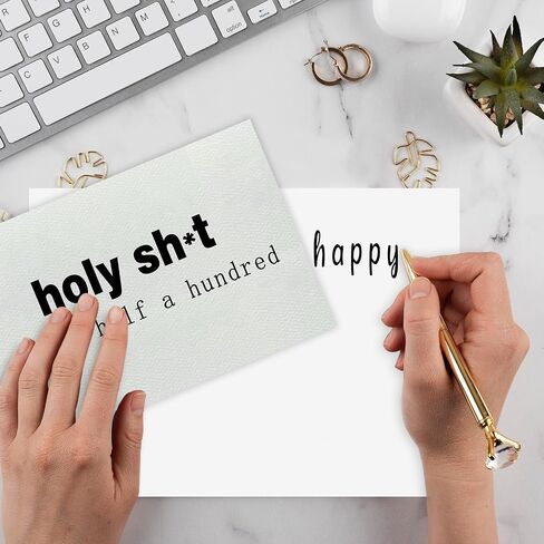 Funny 50th Birthday Card for Men Women, Rude 50th Birthday Gift for Him Her, Cheeky 50 Years Old Birthday Card for Friend in Saudi Arabia