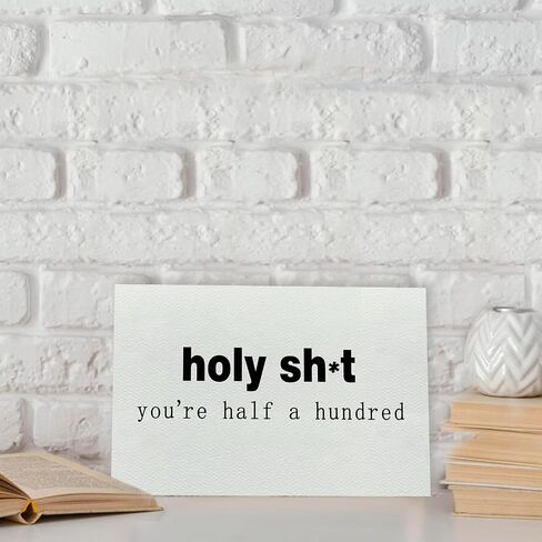Funny 50th Birthday Card for Men Women, Rude 50th Birthday Gift for Him Her, Cheeky 50 Years Old Birthday Card for Friend in Saudi Arabia