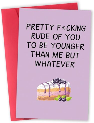 Funny 50th Birthday Card for Men Women, Rude 50th Birthday Gift for Him Her, Cheeky 50 Years Old Birthday Card for Friend in Saudi Arabia