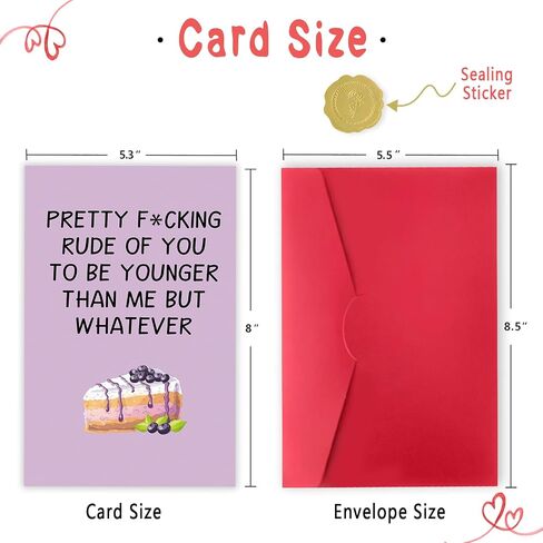 Funny 50th Birthday Card for Men Women, Rude 50th Birthday Gift for Him Her, Cheeky 50 Years Old Birthday Card for Friend in Saudi Arabia