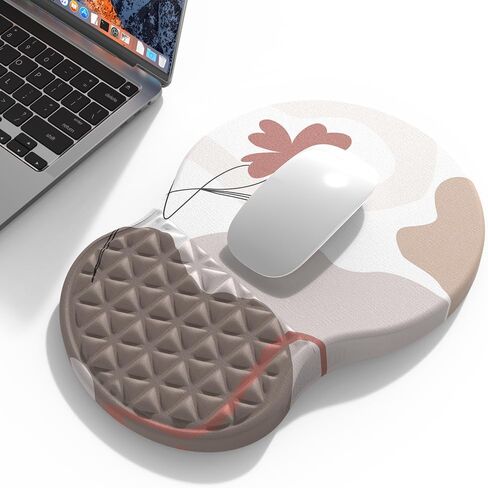 Ergonomic Mouse Pad Wrist Support with Massage Bulge Design, Pain Relief Mousepad Wrist Rest with Memory Foam & Non-Slip Base, Large Computer Mouse Pads for Home Office (Graffiti) in Saudi Arabia