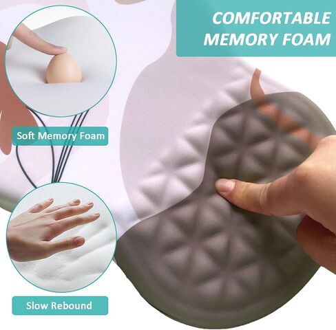 Ergonomic Mouse Pad Wrist Support with Massage Bulge Design, Pain Relief Mousepad Wrist Rest with Memory Foam & Non-Slip Base, Large Computer Mouse Pads for Home Office (Graffiti) in Saudi Arabia