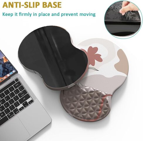 Ergonomic Mouse Pad Wrist Support with Massage Bulge Design, Pain Relief Mousepad Wrist Rest with Memory Foam & Non-Slip Base, Large Computer Mouse Pads for Home Office (Graffiti) in Saudi Arabia