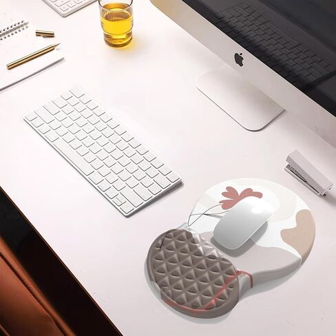 Ergonomic Mouse Pad Wrist Support with Massage Bulge Design, Pain Relief Mousepad Wrist Rest with Memory Foam & Non-Slip Base, Large Computer Mouse Pads for Home Office (Graffiti) in Saudi Arabia