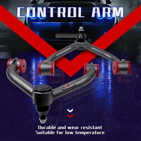 أذرع التحكم العلوية الأمامية لـ 2011-2020 Chevy Silverado 2500HD 3500HD GMC Sierra 2500HD 3500HD، مجموعات تعليق رفع 2-4 بوصة أذرع تحكم قابلة للتعديل مع وصلة كروية قطعتان in Kuwait