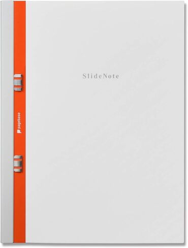 SlideNote made in Tokyo, Japan 2 Functions of Files and Notebooks One-Touch Mechanism Holeless Paper A4 Size Revolutionary Stationery (Dark Gray) in Saudi Arabia