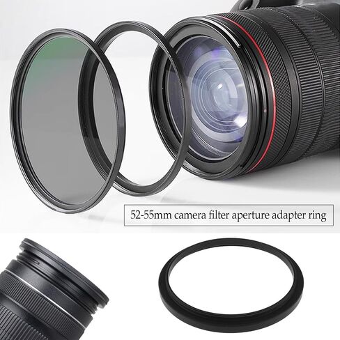 49mm to 52mm Camera Filter Ring Camera Filter Adapter Ring Camera Lens Aluminum Alloy Ring Camera Filter Aperture Conversion Ring Camera Filter Accessory in Saudi Arabia