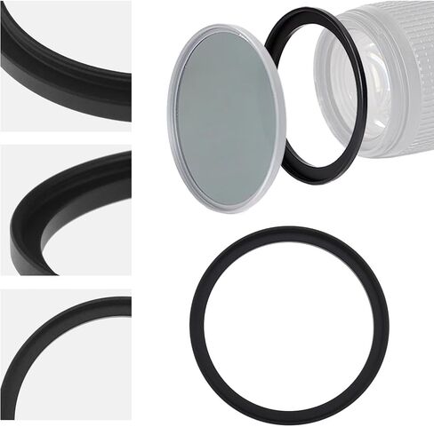 49mm to 52mm Camera Filter Ring Camera Filter Adapter Ring Camera Lens Aluminum Alloy Ring Camera Filter Aperture Conversion Ring Camera Filter Accessory in Saudi Arabia