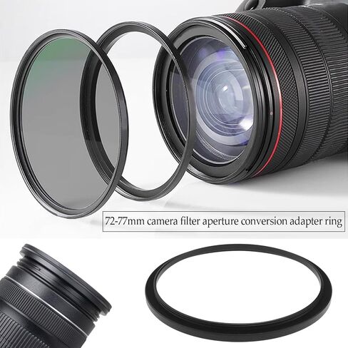 49mm to 52mm Camera Filter Ring Camera Filter Adapter Ring Camera Lens Aluminum Alloy Ring Camera Filter Aperture Conversion Ring Camera Filter Accessory in Saudi Arabia