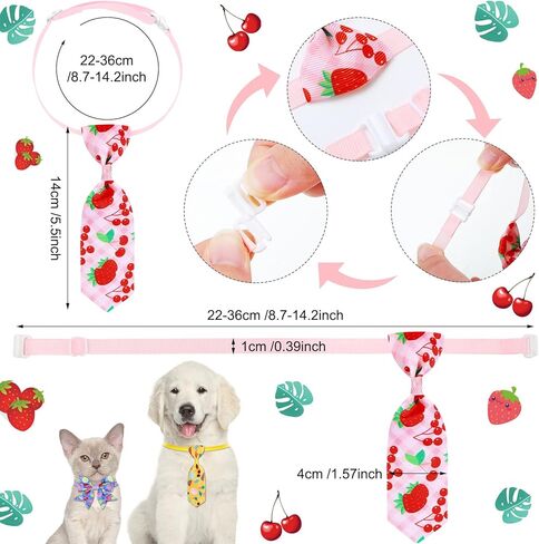 Sanwuta 300 Pcs Dog Bow Tie Collars Bulk for Dogs Adjustable Summer Spring Basic Dog Bowtie Collars for Medium Large Dogs 120 Pet Neck Ties 120 Bowties 60 Bowknot Set for Pet Grooming Accessories in Saudi Arabia