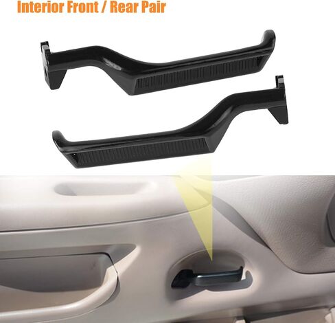 NPAUTO Inside Interior Metal Truck Door Handle Replacement for 1987-1997 Ford Bronco F150 F250 Front/Rear Left Driver Right Passenger 1988 1989 1990 1991 1992 1993 1994 1995 1996 in Saudi Arabia
