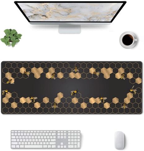 Pug Dog Gaming Mouse Pad Extended Large Mouse Mat 31.5 X 11.8 Inch Nonslip Rubber Base Long Desk Pad Stitched Edges Mousepad Mice Pad for Office Home Game in Saudi Arabia