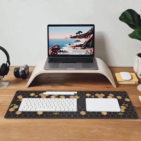 Pug Dog Gaming Mouse Pad Extended Large Mouse Mat 31.5 X 11.8 Inch Nonslip Rubber Base Long Desk Pad Stitched Edges Mousepad Mice Pad for Office Home Game in Saudi Arabia