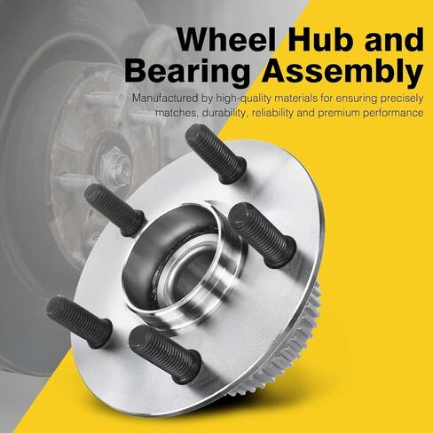 A-Premium 2 x Rear Wheel Bearing and Hub Assembly with ABS Ring & 5-Lug Compatible with Chrysler PT Cruiser 2001-2002 in Saudi Arabia